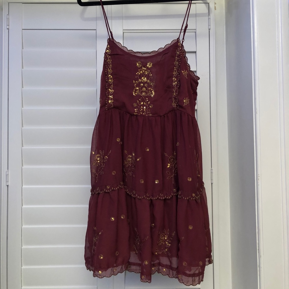 Urban Outfitters unworn maroon baby doll dress
